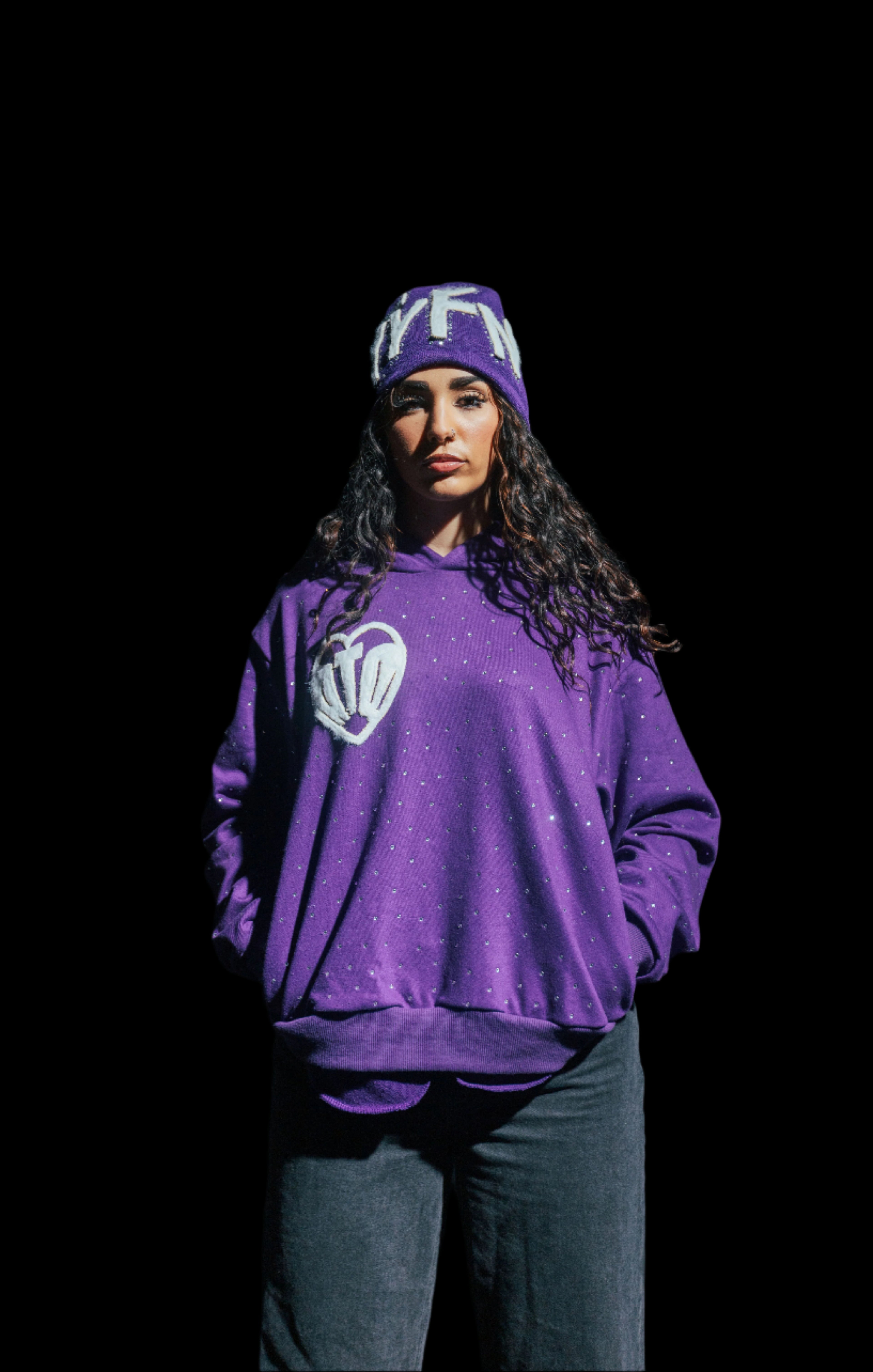PURPLE "TYFN" HOODIE