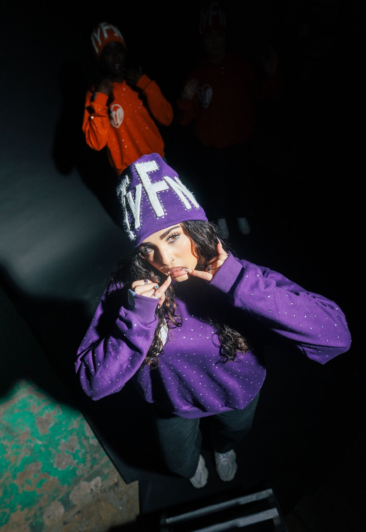 Purple “TYFN” Beanie