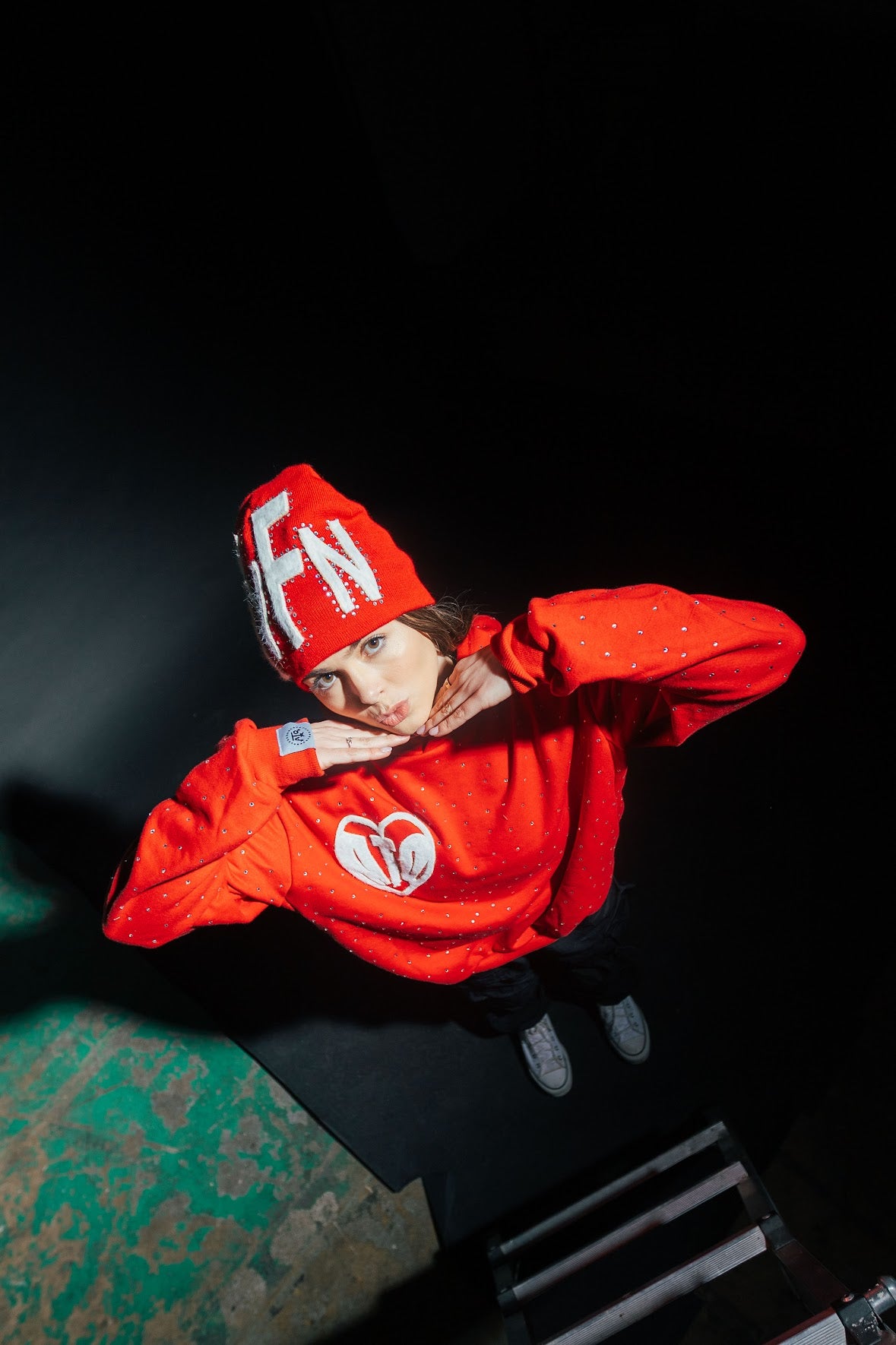 Red “TYFN” Beanie