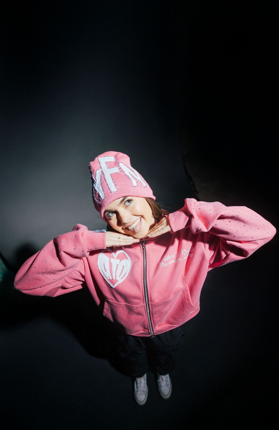 Pink “TYFN” Beanie