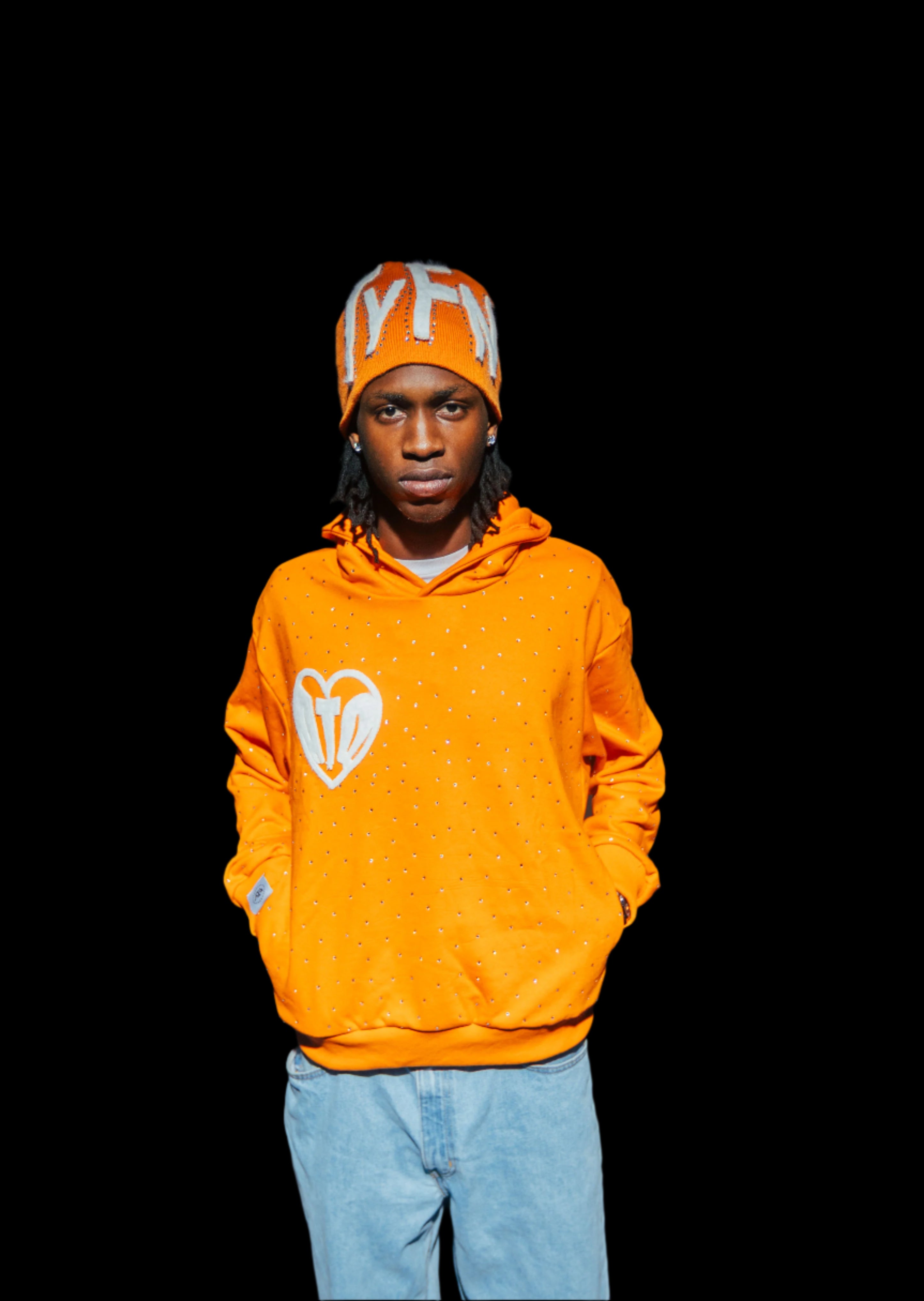 ORANGE "TYFN" HOODIE