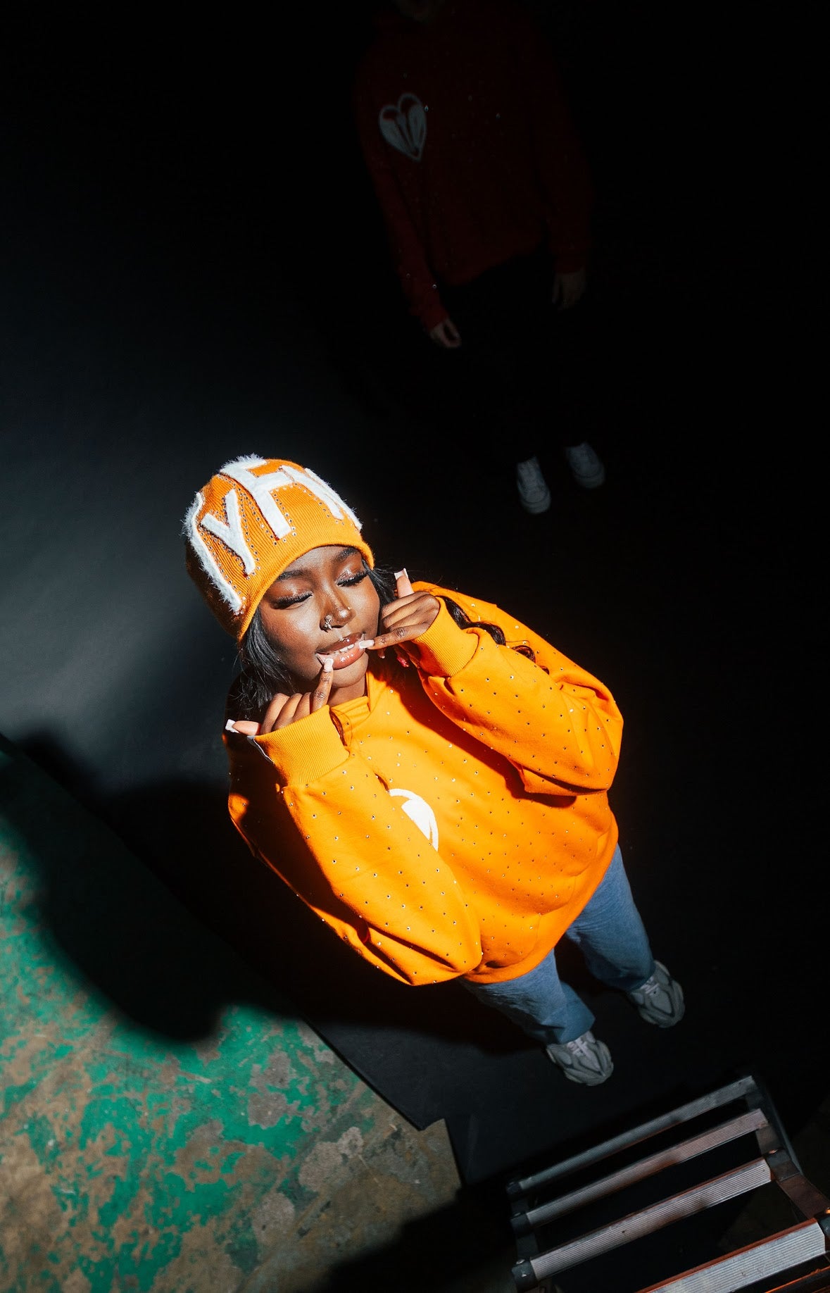 Orange “TYFN” Beanie