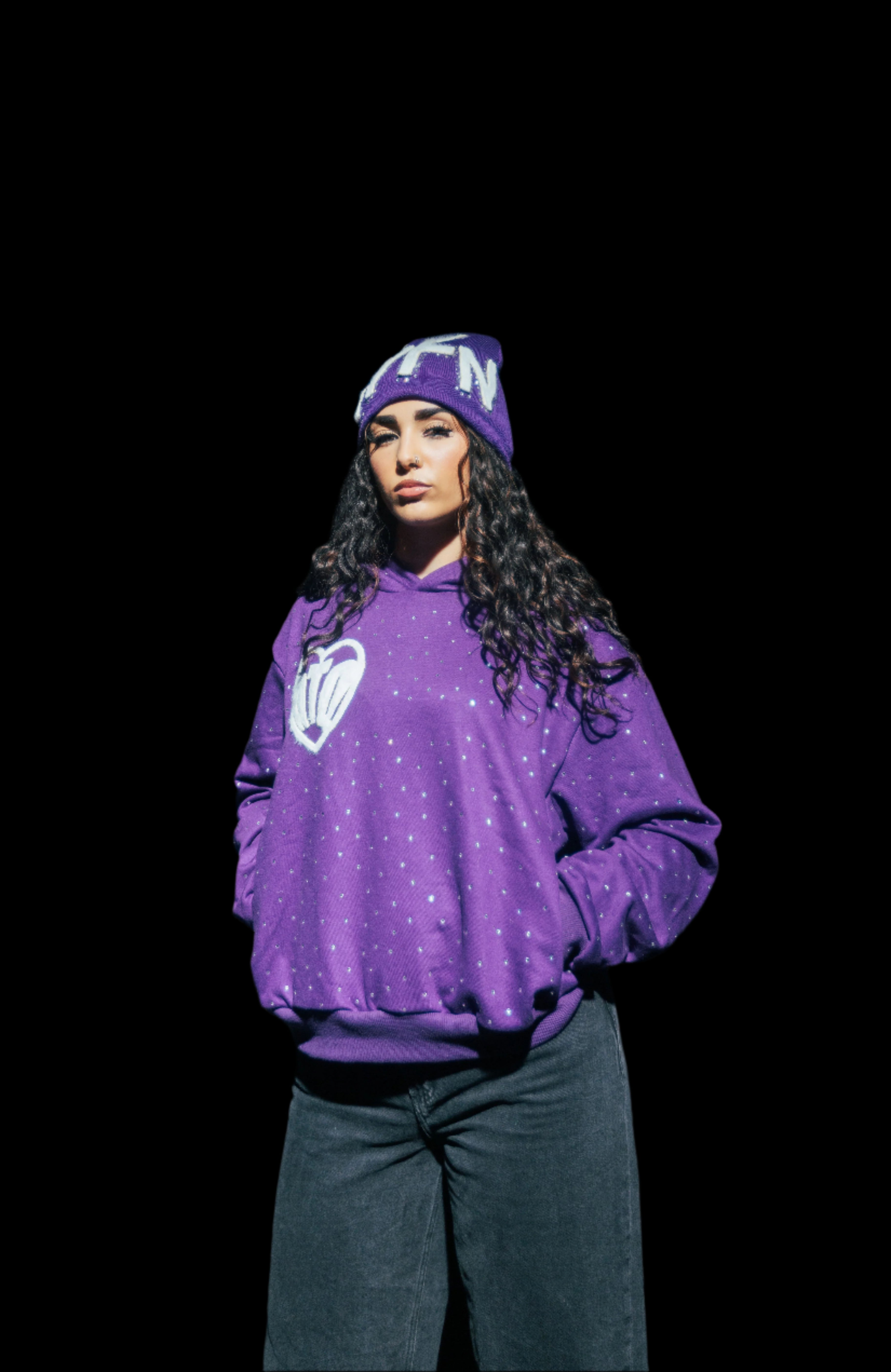 PURPLE "TYFN" HOODIE